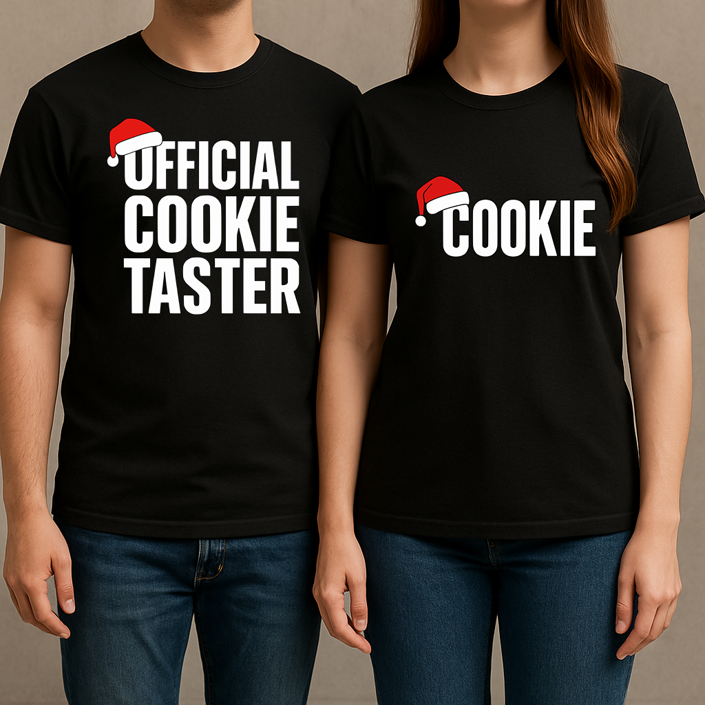 Set 2 tricouri pentru cuplu "Cookie Taster"