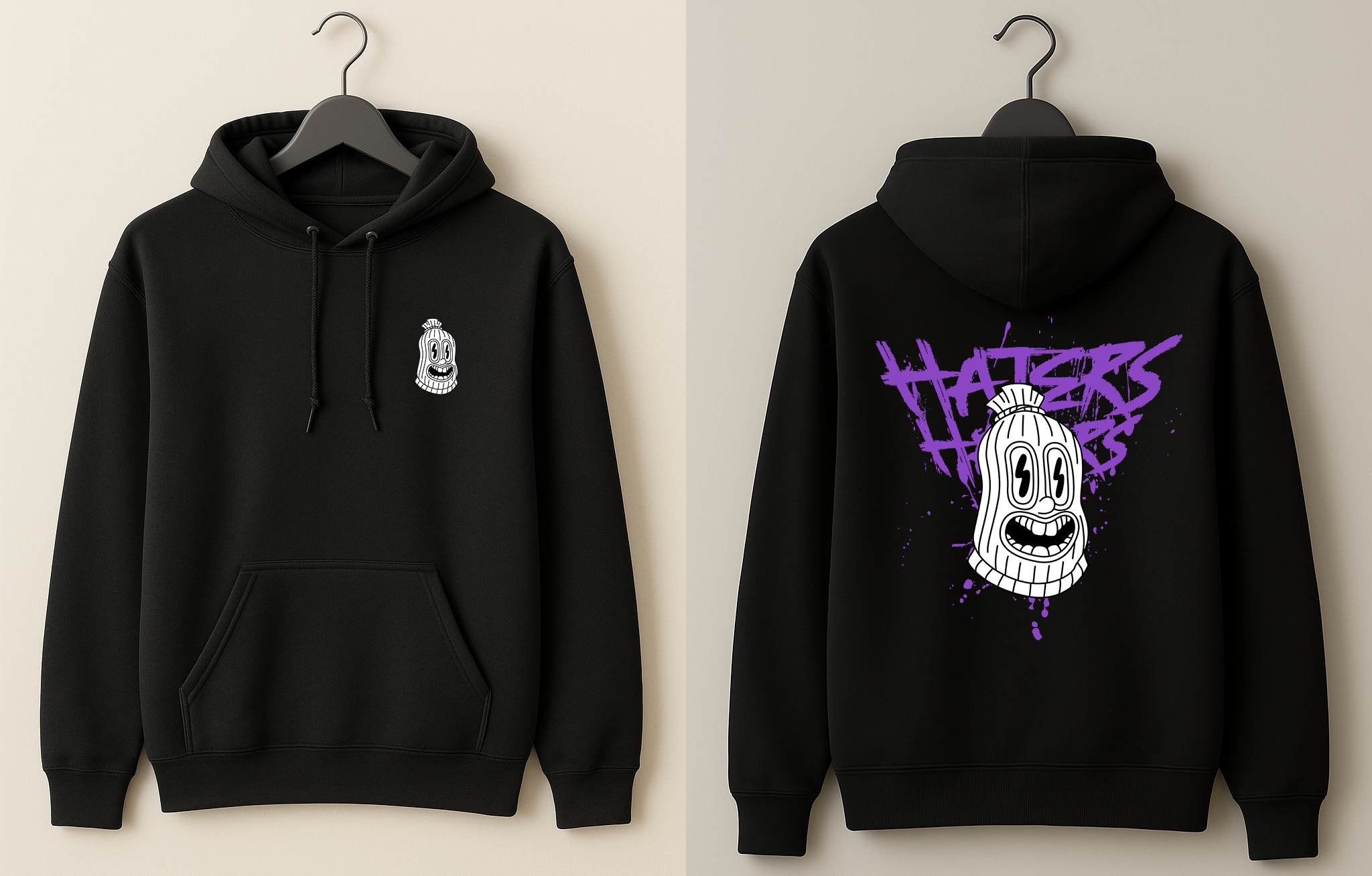 Hanorac cu gluga "Haters"