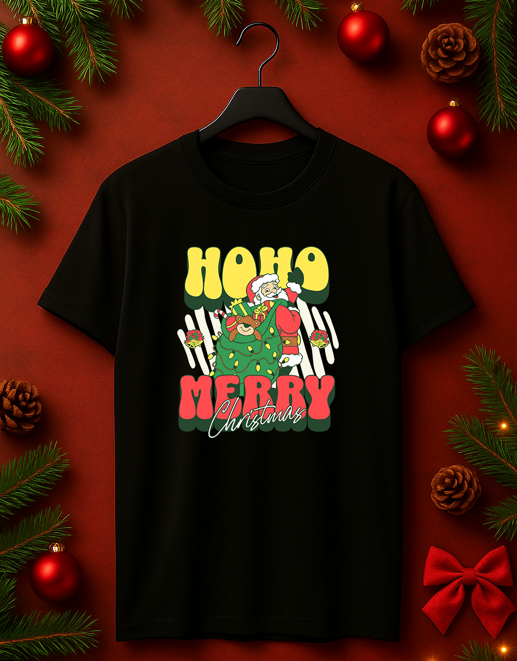 Tricou de Craciu "HOHO Merry Christmas"