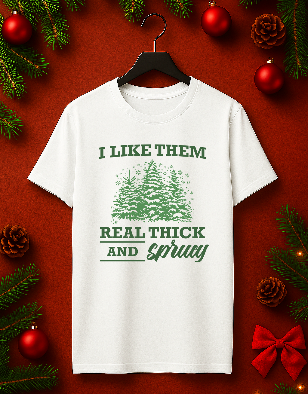 Tricou de Craciun "I Like Them Thick"