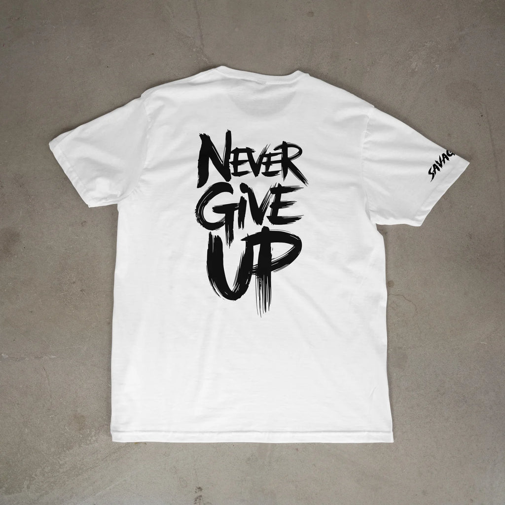 Tricou "NEVER GIVE UP"