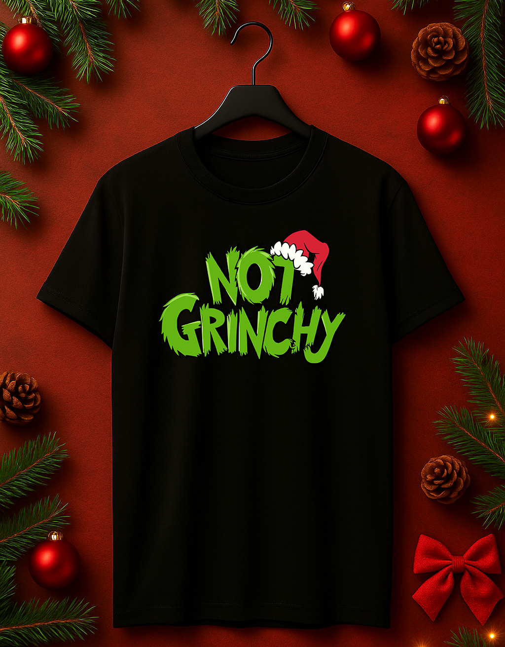 Tricou de Craciun "Not Grinchy"