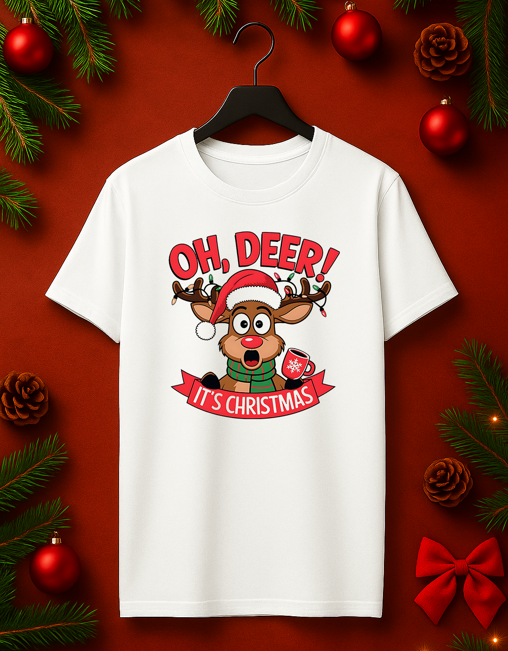 Tricou de Craciun "Oh, Deer!"