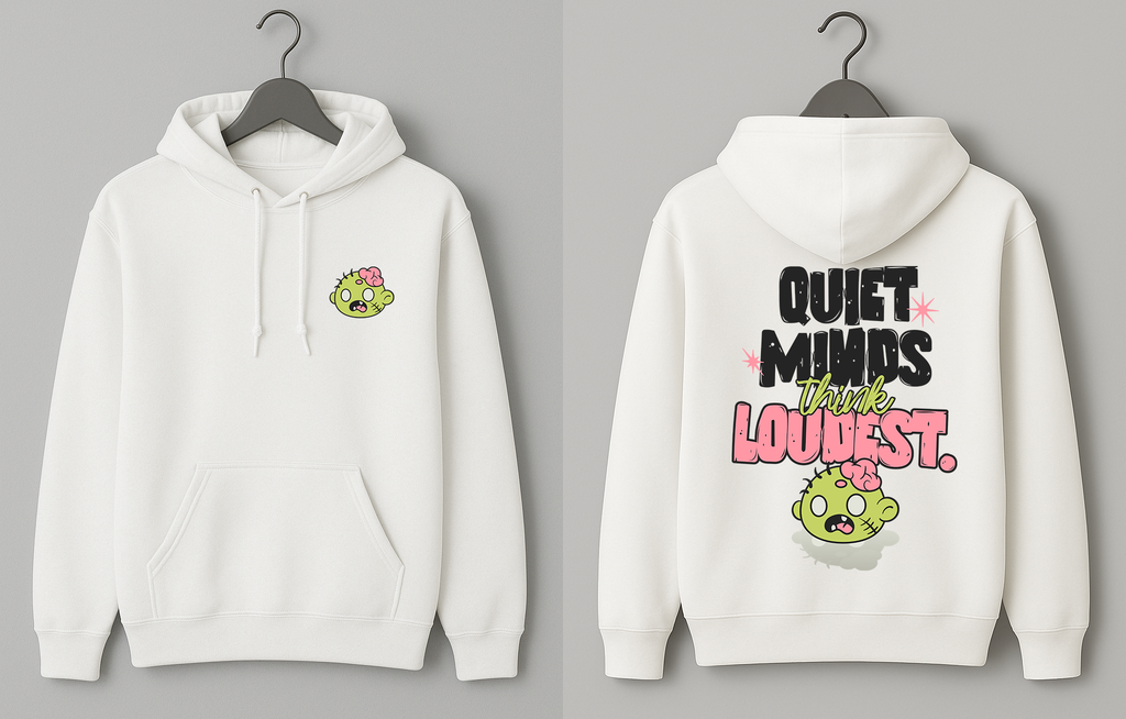 Hanorac cu gluga "Quiet Minds"