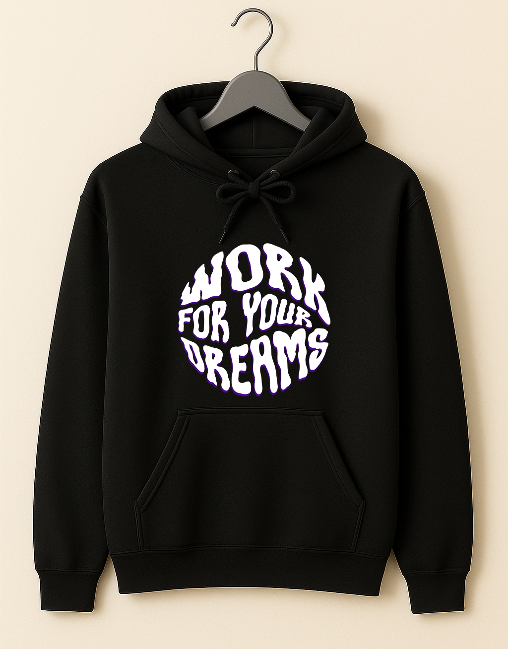 Hanorac cu gluga "Work For Your Dreams"